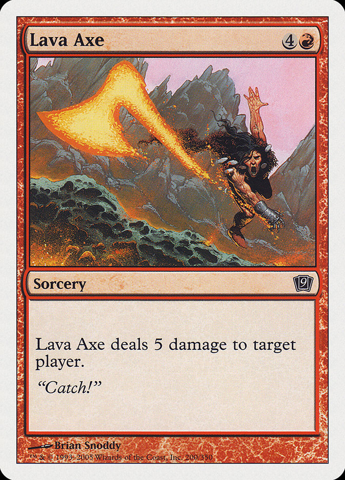 MTG Card Title: Lava Axe 9ED/200