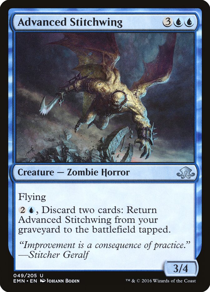 MTG Card Title: Advanced Stitchwing EMN/49
