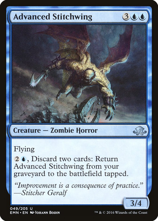 MTG Card Title: Advanced Stitchwing EMN/49