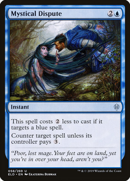 MTG Card Title: Mystical Dispute ELD/58