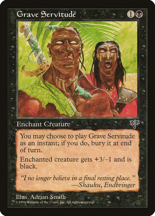 MTG Card Title: Grave Servitude MIR/126