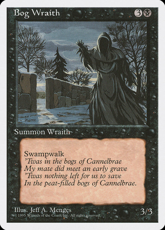 MTG Card Title: Bog Wraith 4ED/124