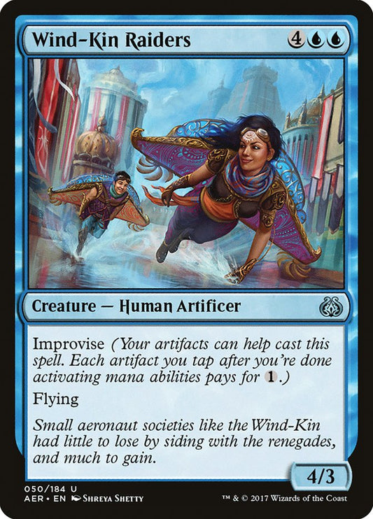 MTG Card Title: Wind-Kin Raiders AER/50