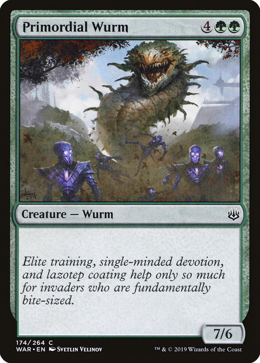 MTG Card Title: Primordial Wurm WAR/174
