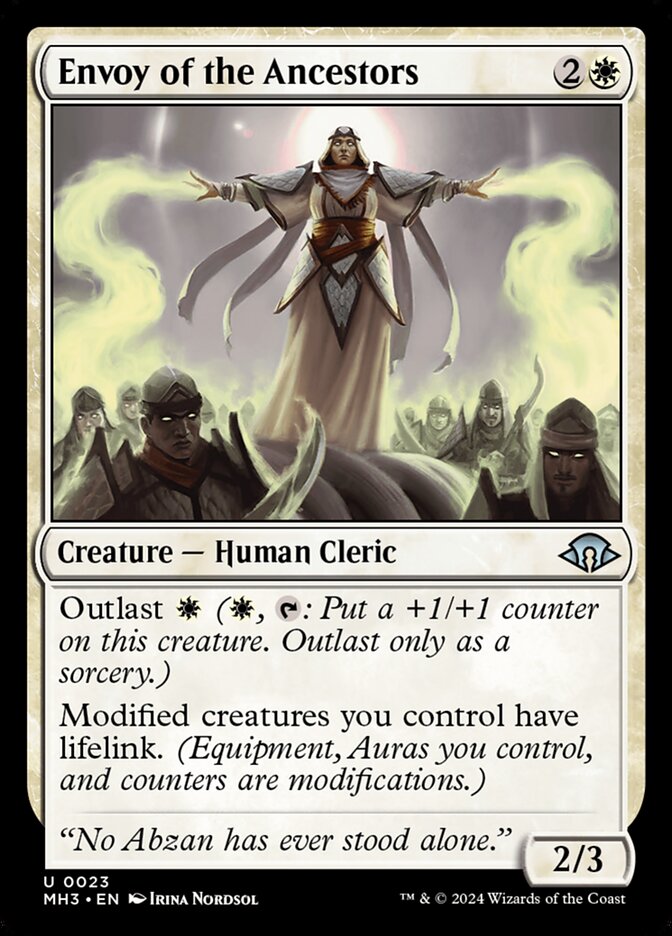 MTG Card Title: Envoy of the Ancestors MH3/23
