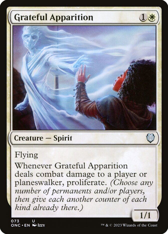 MTG Card Title: Grateful Apparition ONC/73