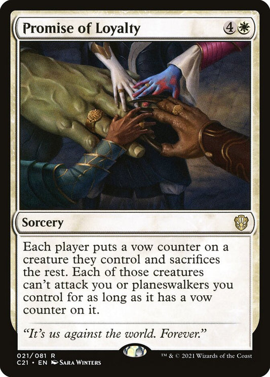 MTG Card Title: Promise of Loyalty C21/21