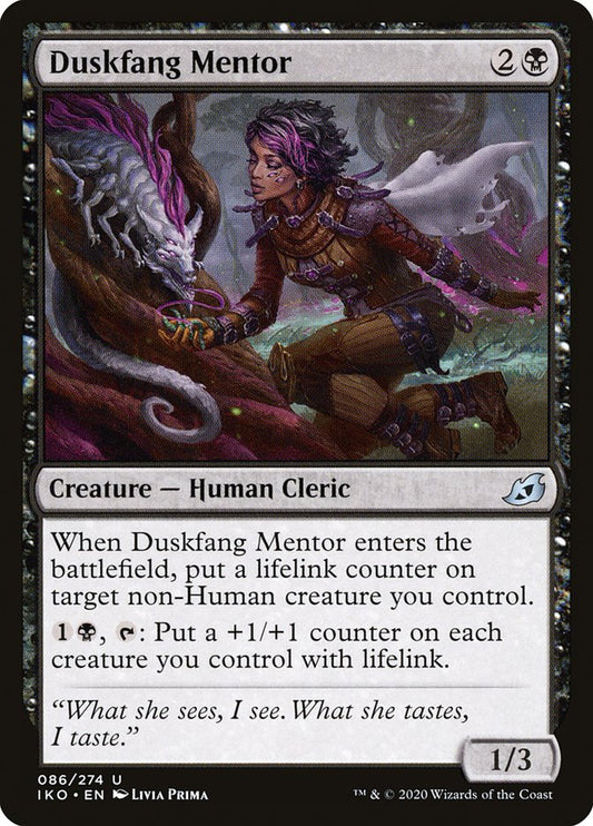 MTG Card Title: Duskfang Mentor IKO/86