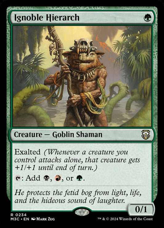 MTG Card Title: Ignoble Hierarch M3C/234