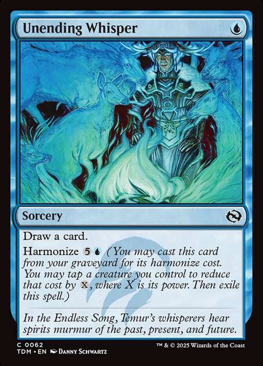 MTG Card Title: Unending Whisper TDM/62