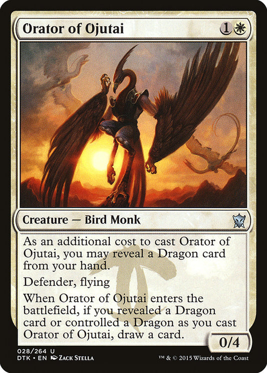 MTG Card Title: Orator of Ojutai DTK/28