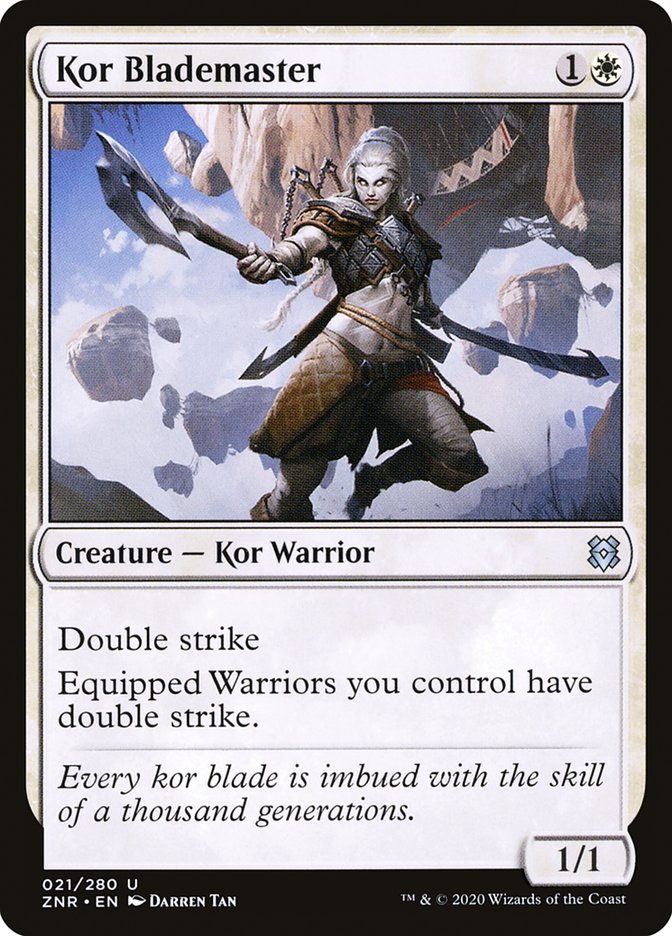 MTG Card Title: Kor Blademaster ZNR/21