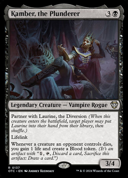 MTG Card Title: Kamber, the Plunderer OTC/137