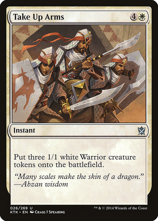 MTG Card Title: Take Up Arms KTK/26