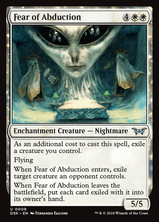 MTG Card Title: Fear of Abduction DSK/9