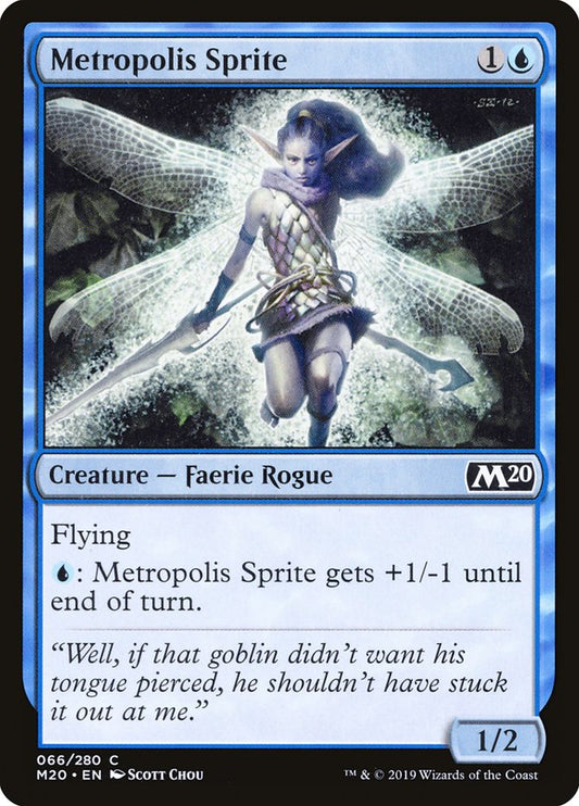 MTG Card Title: Metropolis Sprite M20/66