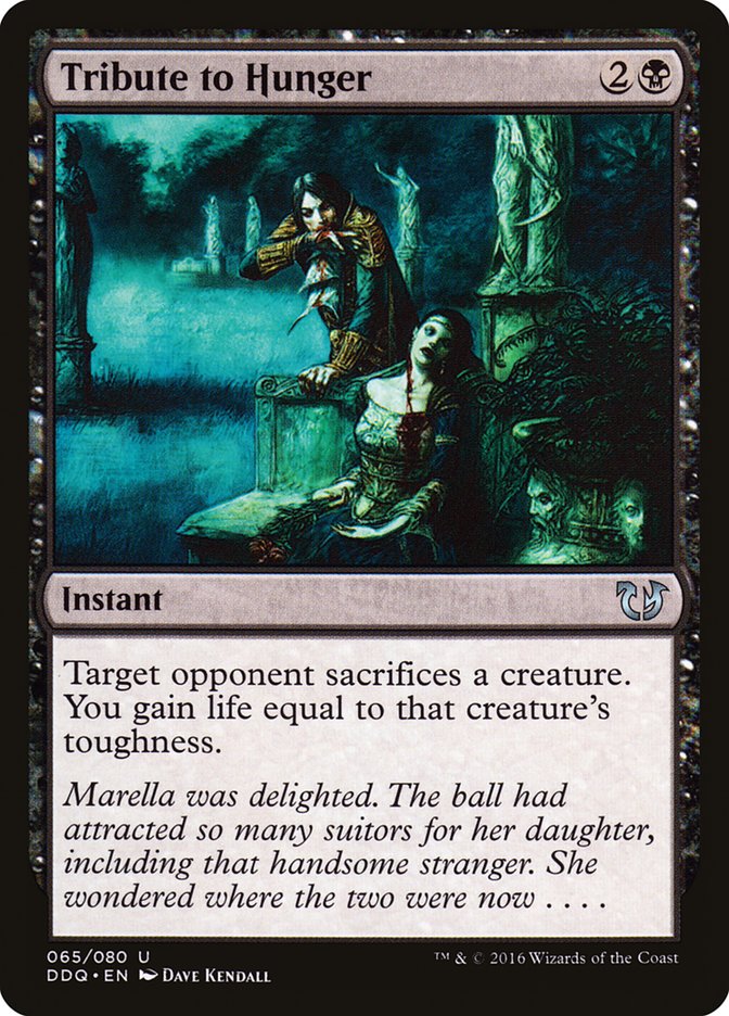 MTG Card Title: Tribute to Hunger DDQ/65