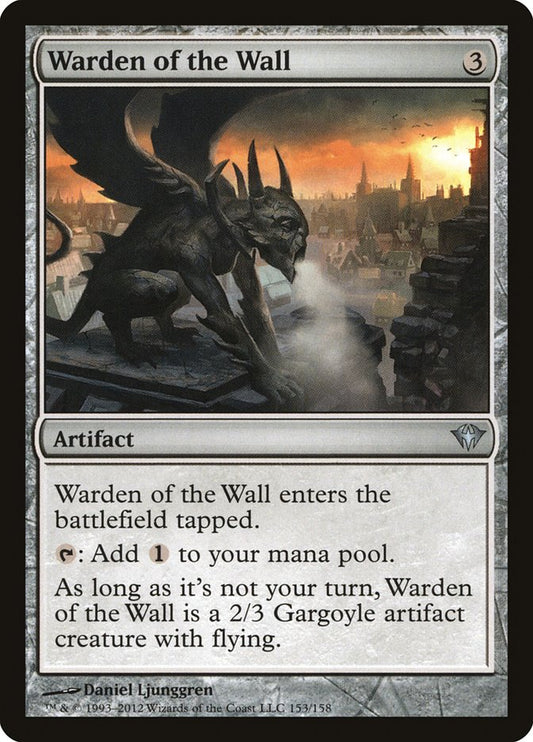 MTG Card Title: Warden of the Wall DKA/153