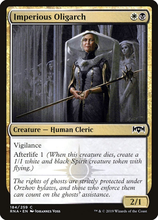 MTG Card Title: Imperious Oligarch RNA/184