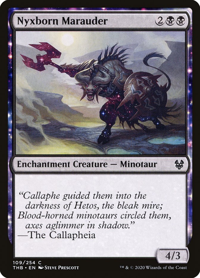 MTG Card Title: Nyxborn Marauder THB/109