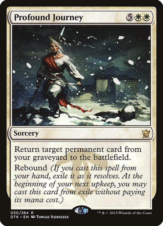 MTG Card Title: Profound Journey DTK/30