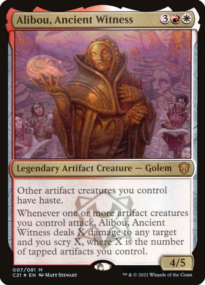 MTG Card Title: Alibou, Ancient Witness C21/7