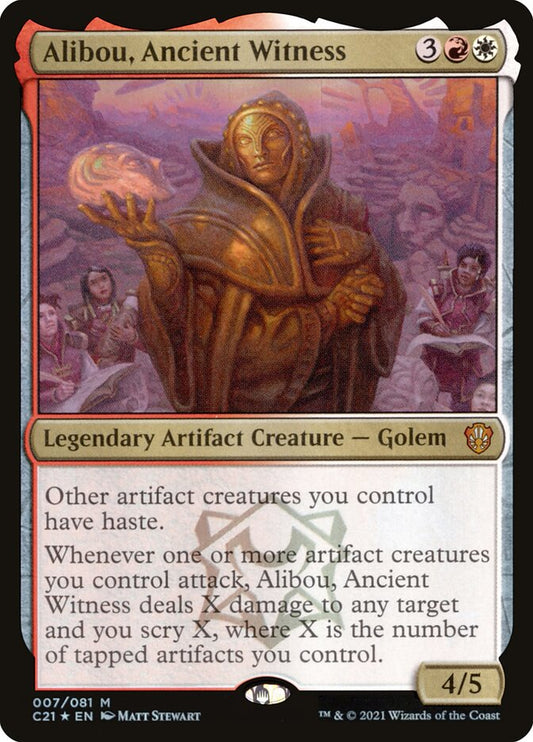 MTG Card Title: Alibou, Ancient Witness C21/7