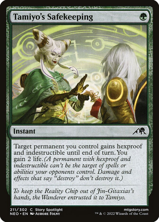 MTG Card Title: Tamiyo's Safekeeping NEO/211