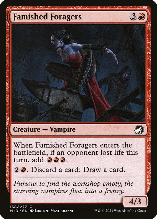 MTG Card Title: Famished Foragers MID/138