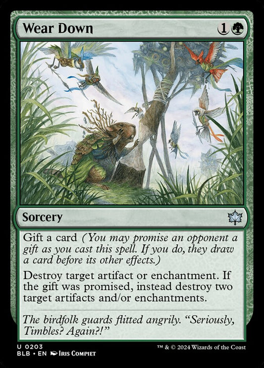 MTG Card Title: Wear Down BLB/203