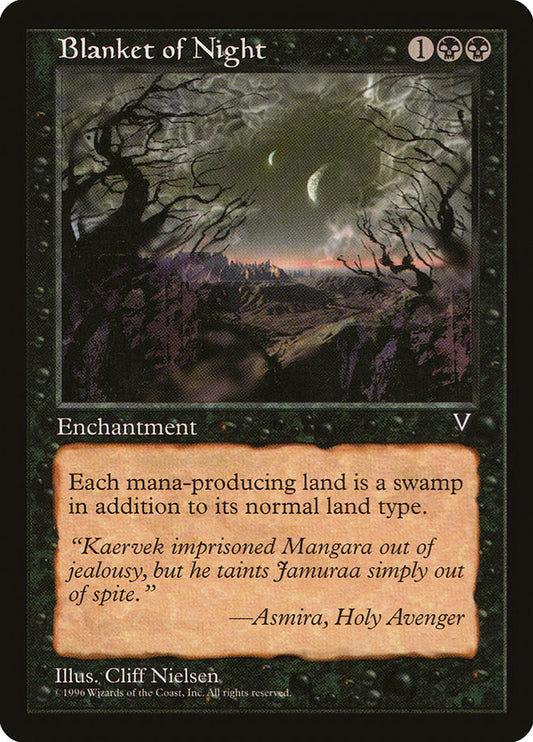 MTG Card Title: Blanket of Night VIS/52