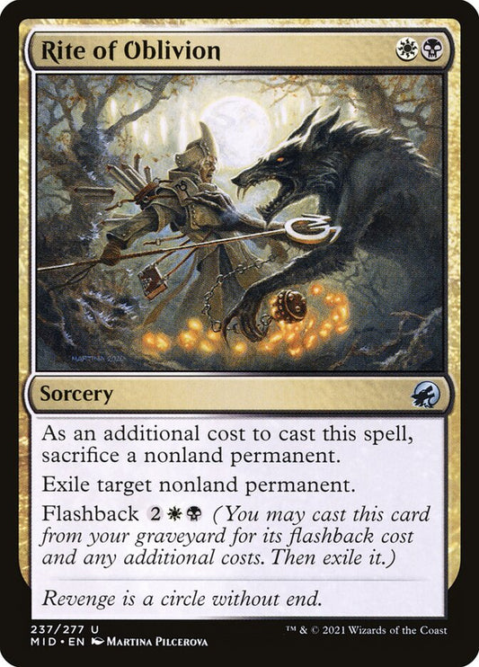 MTG Card Title: Rite of Oblivion MID/237