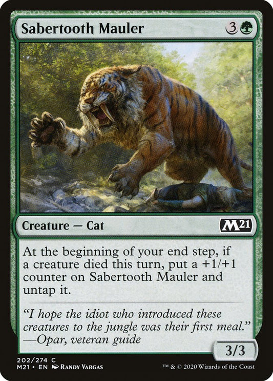 MTG Card Title: Sabertooth Mauler M21/202