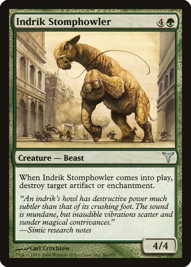 MTG Card Title: Indrik Stomphowler DIS/86