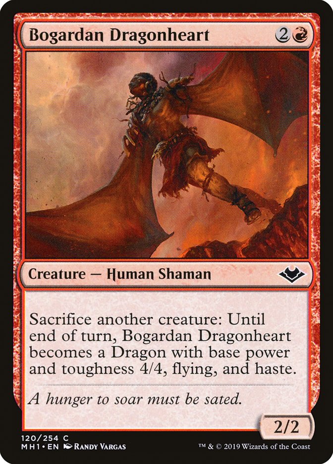MTG Card Title: Bogardan Dragonheart MH1/120