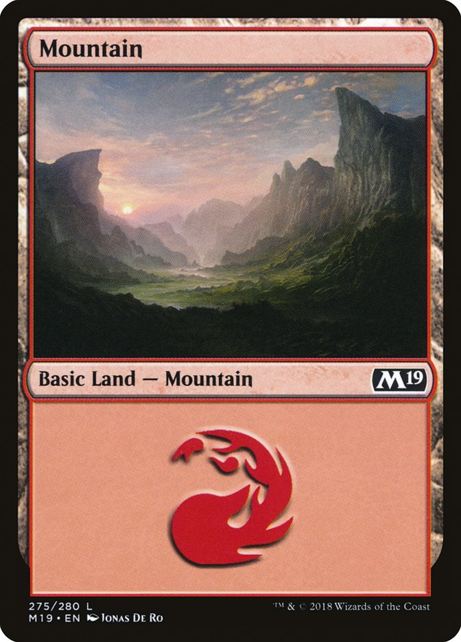 MTG Card Title: Mountain M19/275