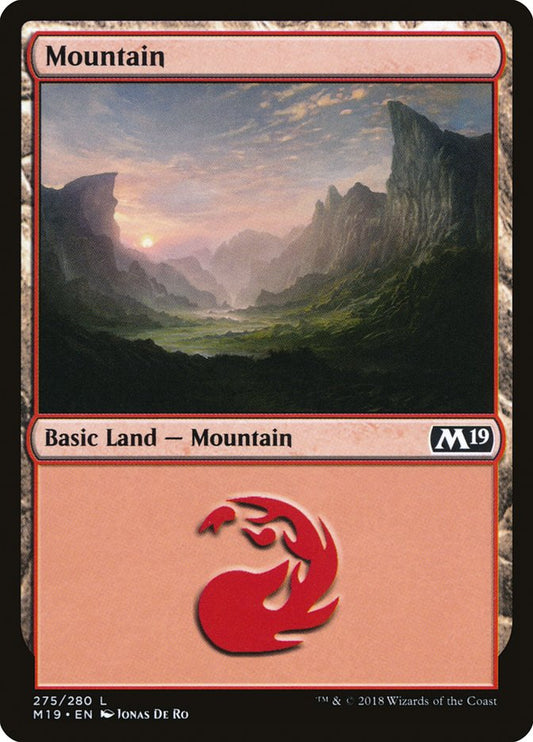 MTG Card Title: Mountain M19/275