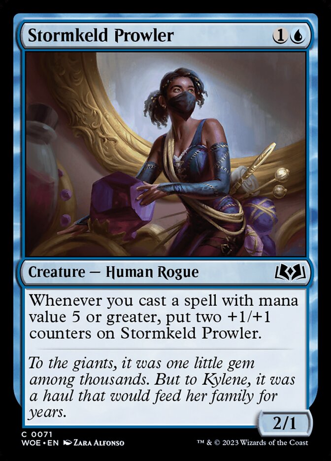 MTG Card Title: Stormkeld Prowler WOE/71