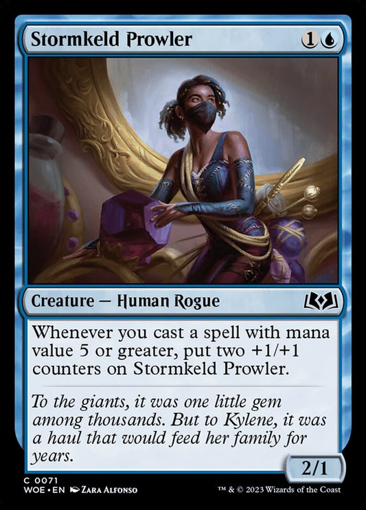 MTG Card Title: Stormkeld Prowler WOE/71