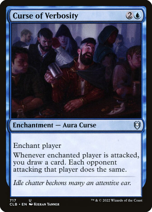 MTG Card Title: Curse of Verbosity CLB/717