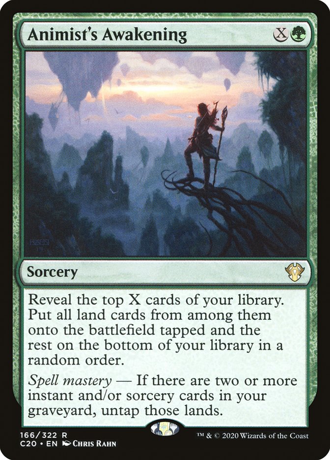 MTG Card Title: Animist's Awakening C20/166