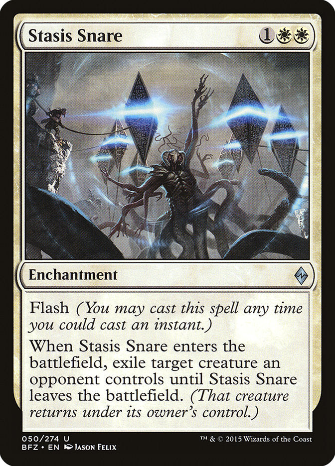 MTG Card Title: Stasis Snare BFZ/50