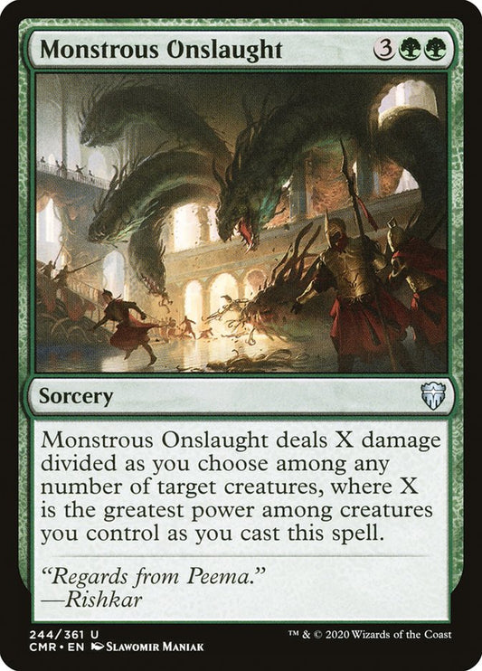 MTG Card Title: Monstrous Onslaught CMR/244