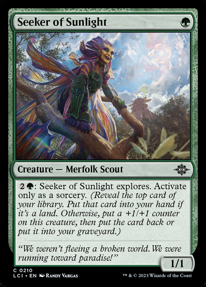 MTG Card Title: Seeker of Sunlight LCI/210