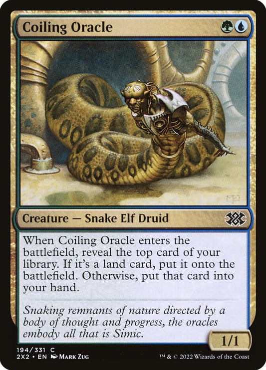 MTG Card Title: Coiling Oracle 2X2/194