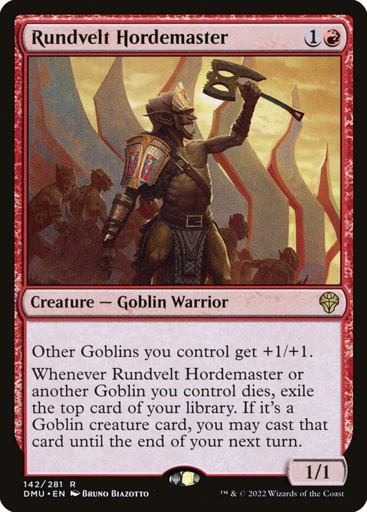 MTG Card Title: Rundvelt Hordemaster DMU/142