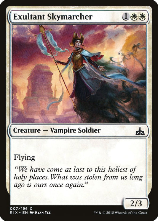 MTG Card Title: Exultant Skymarcher RIX/7